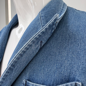 Fabricant de Costumes en <span class=keywords><strong>Jean</strong></span> sur Mesure de Haute Qualité OEM ODM – <span class=keywords><strong>Blazer</strong></span> Décontracté et Habillé pour Hommes - Product Image 5