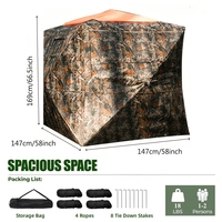 Tente de camouflage personnalisable pour le camping en plein air, vue à 270/360 degrés, observation des oiseaux, imperméable, coupe-vent, tente de chasse en forêt