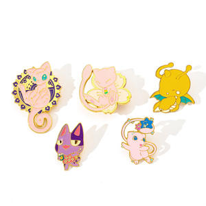 एनीमे सुंदर सारक मिश्र धातु बैज स्क्वैरटल पॉक राक्षस लैपल पिन - Product Image 2