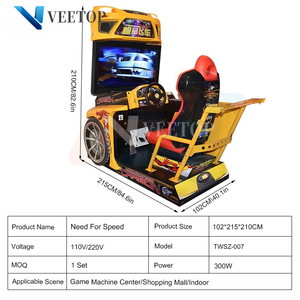 Simulatori di Corse Automobilistiche con Volante per Centri Commerciali, Giochi a Gettoni per la Vendita - Product Image 5