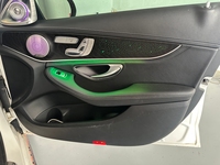 Panneau de garniture de porte en bois avec éclairage ambiant dynamique pour Mercedes W205 X253 C253 GLC, accessoires de mise à niveau de l'éclairage LED intérieur de voiture