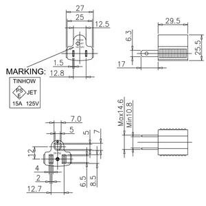 Adattatore Convertitore Presa di Corrente AC Standard Giapponese 15A da 2 a 3 Pin - Product Image 3