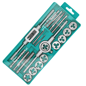 Juego <span class=keywords><strong>de</strong></span> 20 piezas <span class=keywords><strong>de</strong></span> sistema métrico británico, roscado <span class=keywords><strong>de</strong></span> aleación <span class=keywords><strong>de</strong></span> acero, soporte <span class=keywords><strong>de</strong></span> deriva, <span class=keywords><strong>llave</strong></span> <span class=keywords><strong>de</strong></span> troquel - Product Image 1