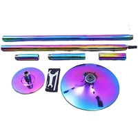 Mise à niveau professionnelle 45mm pôle de danse Portable maison filature/pôle statique pour hommes et femmes en acier inoxydable
