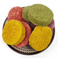 Friandises à Mâcher au Foin de Timothy pour Lapins, Cochons d'Inde, Gâteau de Timothy pour Lapins, Hamsters, Chinchillas, Collations Molaires, Aliments et Friandises pour Lapins