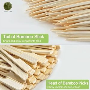 Brochetas de Bambú para Kebab, Brochetas Planas para Barbacoa de 15cm y 18cm, Brochetas Adana Indias para Kebab, Carne y <span class=keywords><strong>Camarones</strong></span> - Product Image 3