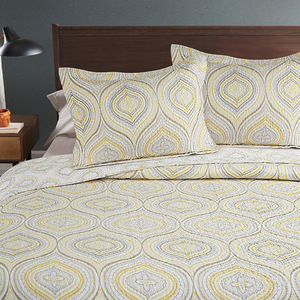 Hiện Đại Đơn Giản Sinh Viên Comforter Thiết Lập Vàng Lãng Mạn In Bộ Đồ Giường Ba Mảnh In Bông Bông Vua Kích Thước Cho Mùa Xuân Mùa Hè - Product Image 6