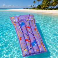 Matelas Gonflable Familial 3 Places pour Piscine, Radeau Flottant Multi-personnes en PVC Durable pour Vacances à la Plage - Vente en Gros