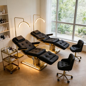 <span class=keywords><strong>Chaise</strong></span> multifonctionnelle pour les cils, <span class=keywords><strong>chaise</strong></span> <span class=keywords><strong>de</strong></span> spa pour les ongles, pour les salons <span class=keywords><strong>de</strong></span> beauté et les spas, siège <span class=keywords><strong>de</strong></span> salon ergonomique avec coussin en éponge haute densité - Product Image 2