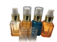Bunte 20ml Glas pumpen flasche für Flüssig seife mit Siebdruck Glas kosmetik flasche für Lotion serum