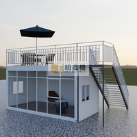 Mxq Maison Conteneur Modulaire Compacte de 20 pieds à Faible Coût, Facile à Installer et Pratique pour Café et Restaurant de Restauration Rapide