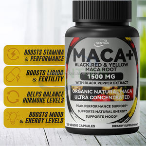 Лучшая диетическая Натуральная мужская добавка Maca Капсулы Ashwagandha порошок экстракт корня Maca черный перец увеличенные ягодицы - Product Image 3
