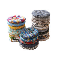 Coussin de sol rond en coton et lin, tissé, épaissi en coton PP, pour bureau, salle à manger, bureau d'étude