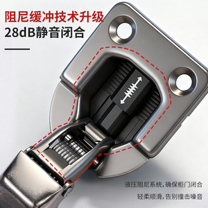 Bisagra Europea para Muebles de 35 mm, Acero Inoxidable, Montaje Empotrado, Cierre Suave, para Puerta de Armario de Cocina - Product Image 4