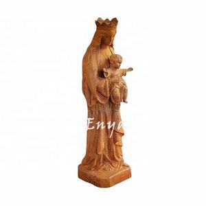 Grande Statua Ornamentale da Giardino in Ghisa della Madonna <span class=keywords><strong>di</strong></span> Fatima con la Vergine Maria e il Bambino, Artigianato in Metallo - Product Image 1