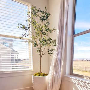 PZ-5-6 décor à la maison taille personnalisée grand toucher réel fausse soie liver branche feuilles et fruits plante en pot réaliste arbre artificiel - Product Image 6