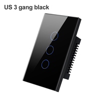 Beste Prijs Smart Life App Voice Control 3 Bende Draadloze Afstandsbediening Glazen Touchscreen Tuya Zigbee Home Light Schakelaar PST-DS-1211ZC-3