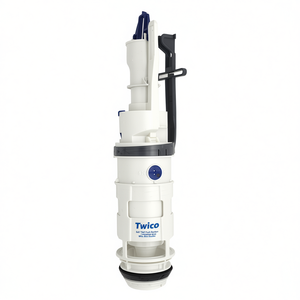 Juego Completo de Botón de Inodoro Twico Bell, Blanco con Manija Azul - Product Image 3