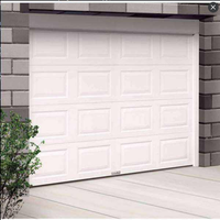 Porte de garage sectionnelle en acier personnalisée Zonle avec panneaux isolés en PU, rails de levage standard et moteur automatique pour villas