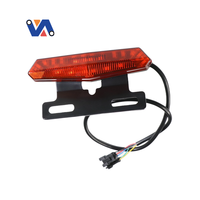 NUEVA IMAGEN Luz trasera de bicicleta Lámpara de advertencia de seguridad LED impermeable para OUXI V8 E bike Scooter