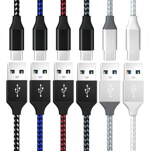 <span class=keywords><strong>Cable</strong></span> de Datos Trenzado de Nailon 3A Tipo-C, Compatible con Teléfonos <span class=keywords><strong>Apple</strong></span> y Android, <span class=keywords><strong>Cable</strong></span> de Carga <span class=keywords><strong>USB</strong></span> de Carga Rápida - Product Image 6