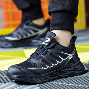 Chaussures de sécurité anti-perforation et anti-choc en stock, légères, respirantes, résistantes à l'usure, pour le travail prolongé sans fatigue - Product Image 5