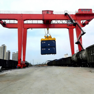 เครนขนถ่ายตู้คอนเทนเนอร์แบบรางเคลื่อนที่อัตโนมัติสูง ขนาด 10 ตัน 20 ตัน 30 ตัน 40 ตัน 50 ตัน 60 ตัน 70 ตัน 80 ตัน สำหรับท่าเรือ - Product Image 5