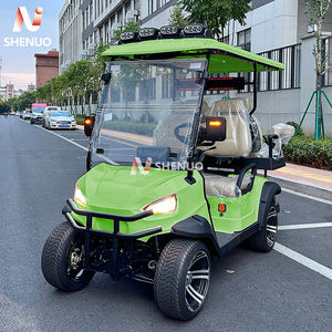 Voiture de golf électrique utilitaire 4 places avec conteneur à bagages Batterie au lithium 48V 30 km/h Autonomie de 90 km - Product Image 1