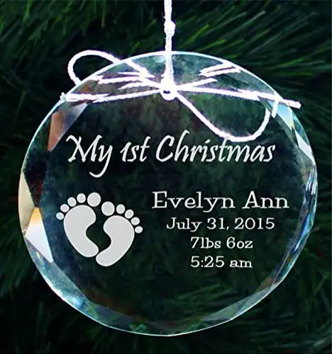 Custom Factory Christmas Ornaments Glass Pendant Personalized Custom K9 Crystal Christmas Tree Decoration Ornaments