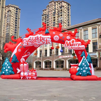 Décorations de Noël géantes, arche gonflable, arbre de Noël gonflable, nouveau design, gonflables publicitaires