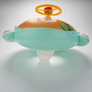 Baby Dinosaur Swimming Ring Thickened Steering Wheel Seat For 0-3 Years Old Child Round PVC <b>Inflatable</b> <b>Float</b> With Printed - Product Image 3