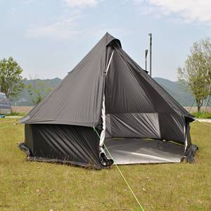 LIHENG Tente d'achat à guichet unique 8 personnes grand espace Tente de château familial respirant et coupe-vent pour le camping, la randonnée et les voyages - Product Image 4