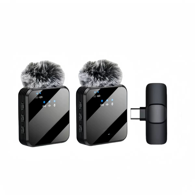 F11 Wireless Collar Microphone for Mobile Phone Three-in-one Live Streaming & Recording with Noise Reduction 3.5mm Jack
