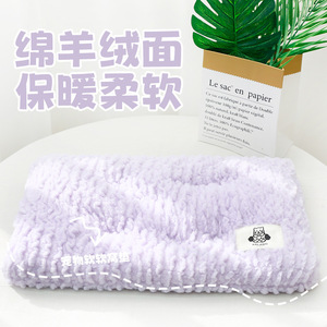 Soft Lamb Cushion Pet Sleeping <b>Mat</b> Rectangle Thickened Winter Warmth For <b>Cats</b> And Dogs Hand Wash Polyester Fiber - Product Image 2