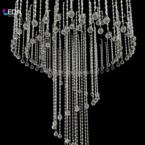 Cortina de Lentejuelas de Cristal Plateadas de Lujo para Decoración de Salones de Baile, Bodas y Escenarios, Colgante Circular, Nueva Llegada - Product Image 5