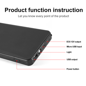 Arrancador de Baterías Portátil para Auto de 12V y 8000mAh, con LED, de Fábrica OEM - Product Image 5