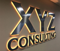 كلمة الخلفية أدى الأحرف مضيئة لافتة الباب لوحة صنع الفولاذ المقاوم للصدأ الخلفية الفخذ الكلمة الخلفية - Product Image 2