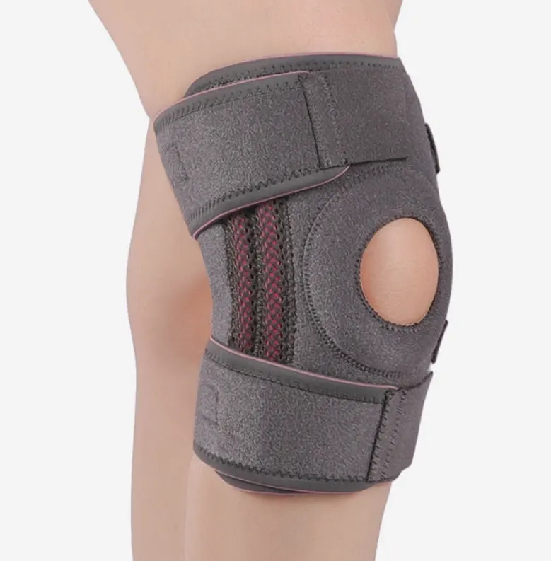Non Slip Neoprene Adjustable Patella Gel Pads Knee Support Open Patella Knee Support Brace