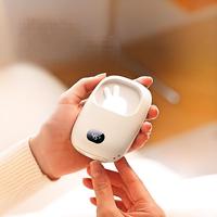 Chauffe-mains électrique portable et rechargeable USB, mini LED, mignon, personnalisé, avec batterie 3600 mAh, pour la maison