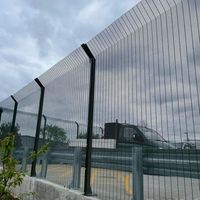 Op maat gemaakte 3D gebogen gelaste metalen omheining, warmtebehandeld, hoogbeveiligd, gepoedercoat voor eenvoudige installatie, geschikt voor tuin & villa.