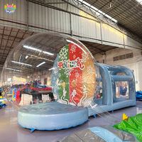 Tente Gonflable Personnalisée en Forme de Boule de Neige, Ballon Géant pour Décoration Photo, Publicité Événementielle Extérieure de Noël, Imperméable et Résistant aux Intempéries