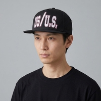 Gorra de Béisbol Negra de 6 Paneles con Cierre a Presión, Visera Plana, Letra Bordada, Ajustable, Unisex, Casual, para Exteriores