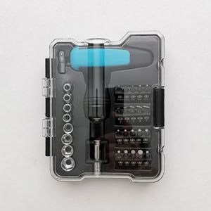 Diy T Type <b>Ratchet</b> <b>Screwdriver</b> <b>Set</b> 31 Piece Alloy Steel Metric System Home Use Tool Kit - Product Image 4