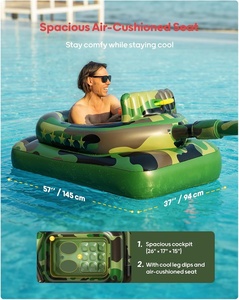 Tanque <span class=keywords><strong>de</strong></span> Agua Inflable con Cañón <span class=keywords><strong>de</strong></span> Agua para Niños y Adultos, Juego <span class=keywords><strong>de</strong></span> Combate Acuático al Aire Libre - Product Image 2