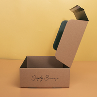 Carpeta de Envío Ecológica para Zapatos, Embalaje de Cartón Corrugado con Logotipo Personalizado, Embalaje de Ropa con Relieve y Laminación Mate