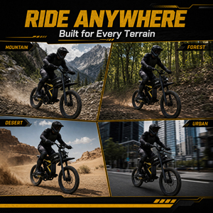 <span class=keywords><strong>Moto</strong></span> électrique <span class=keywords><strong>tout</strong></span>-<span class=keywords><strong>terrain</strong></span> ZUMI 1500W 28-37 MPH, double batterie, vélo électrique <span class=keywords><strong>tout</strong></span>-<span class=keywords><strong>terrain</strong></span> pour adultes, 180 kg, OEM ODM, stock entrepôt US - Product Image 6