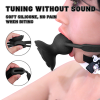 S-HANDE Drop Shipping Rose Flower Shape Adult BDSM Bondage Rose Vibrator SM Rose Mouth Gag Ball Sex Toy