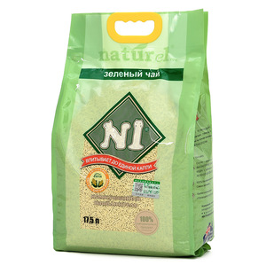 ทรายแมว N1 กลิ่นชาเขียว 17.5 ลิตร แบบจับตัวเป็นก้อน ปราศจากฝุ่น ผสมทรายธรรมชาติ สำหรับแมว - Product Image 5