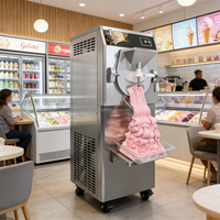 Machine à fabriquer des glaces italiennes 56L/H, congélateurs à glace en continu, machine à glace industrielle, machine à glace électrique