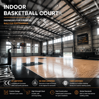 Usine de terrains de basketball pré-assemblés, contrôle qualité des essais, garantie d'expédition mondiale, fabricant